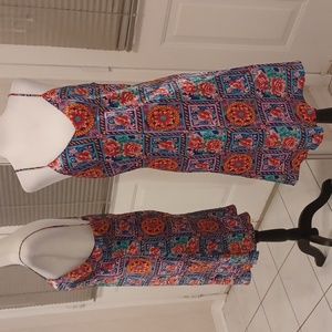 4/$30 Silky Floral Sleeveless Nightgown - Size Medium